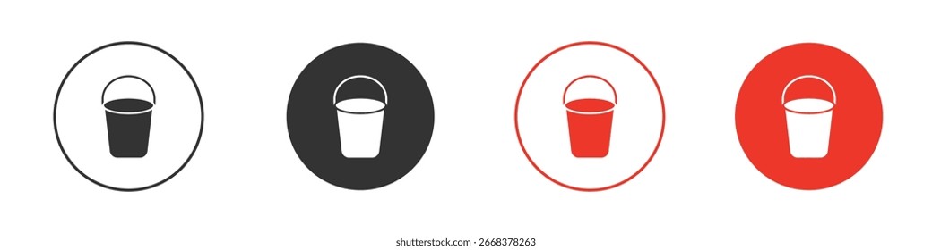Paquete de iconos de cubo. Diseño de Vector Clipart
