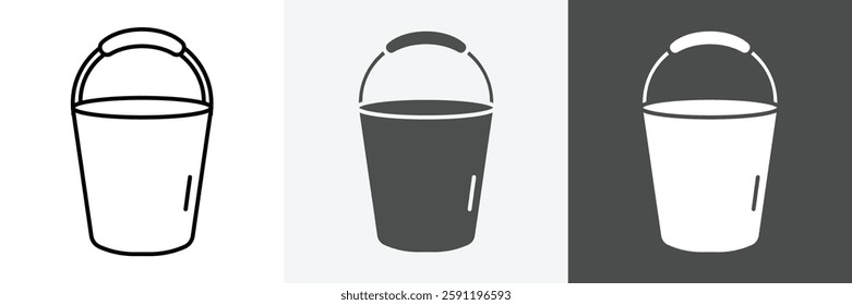 Bucket Icon set vector art