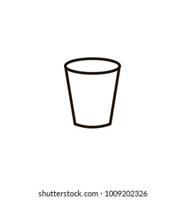 bucket icon. sign design