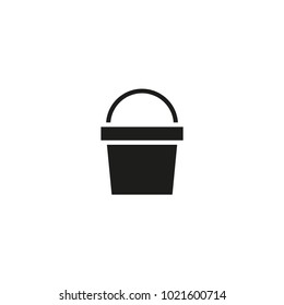 bucket icon. sign design