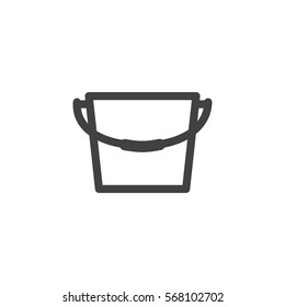 bucket icon. sign design
