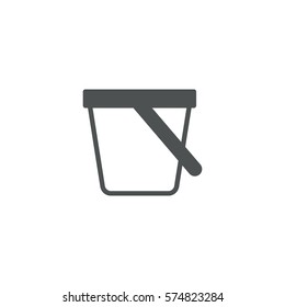 bucket icon. sign design