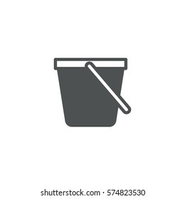 bucket icon. sign design