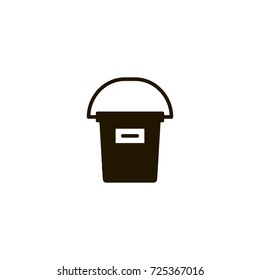 bucket icon. sign design