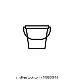 bucket icon. sign design