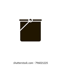 bucket icon. sign design