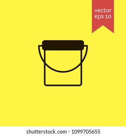 bucket. bucket icon. sign design. Vector EPS 10.