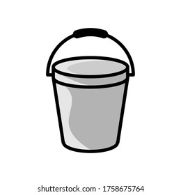 Bucket icon, sign or symbol for app