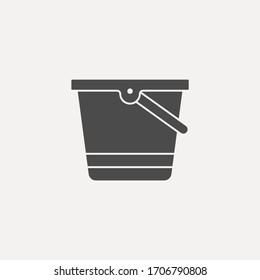 Bucket icon sign vector,Symbol, logo illustration for web and mobile
