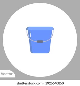 Bucket icon sign vector,Symbol, logo illustration for web and mobile