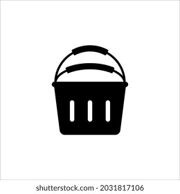 bucket icon. Simple element illustration from construction tools concept. bucket editable symbol design on white background. eps 10