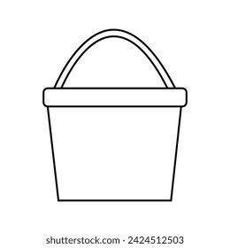 bucket icon icon. Simple element illustration. bucket icon symbol design from Construction collection set. Vector illustration. Eps file 278.