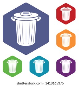 Bucket icon. Simple illustration of bucket vector icon for web