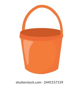 Bucket icon. Simple illustration of bucket vector icon for web design isolated on white background
