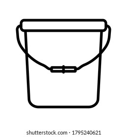 bucket icon. simple icon. vector illustration