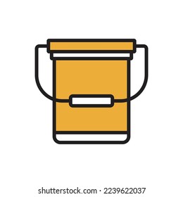 Bucket Icon Simple Vector Illustration