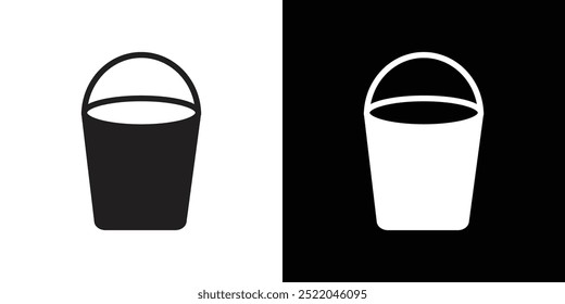 bucket icon simple vector symbol