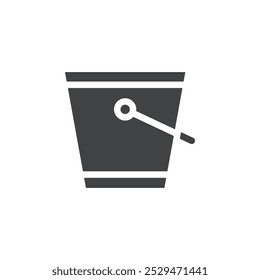 bucket icon simple vector symbol
