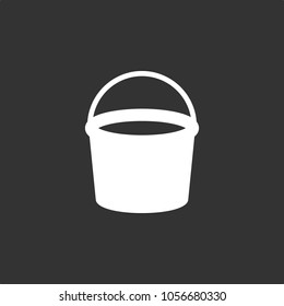 Bucket icon, stock vector, eps10.