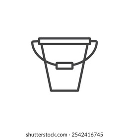 Icono de cubo Marca de símbolo en estilo relleno