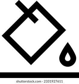 Bucket icon symbol vector image. Illustration of the bucket cleaning equipment washing outline design image. EPS 10