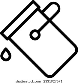 Bucket icon symbol vector image. Illustration of the bucket cleaning equipment washing outline design image. EPS 10