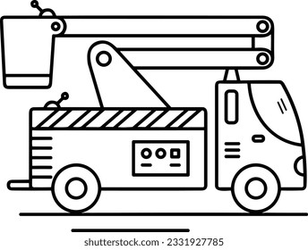 Bucket icon symbol vector image. Illustration of the bucket cleaning equipment washing outline design image. EPS 10