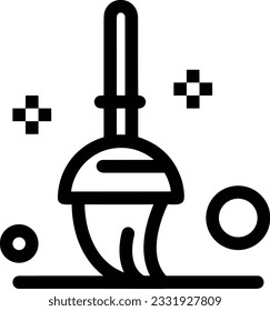 Bucket icon symbol vector image. Illustration of the bucket cleaning equipment washing outline design image. EPS 10