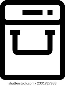Bucket icon symbol vector image. Illustration of the bucket cleaning equipment washing outline design image. EPS 10