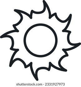 Eisensymbol, Vektorbild. Illustration der Eimerreinigungsausrüstung, die das Design der Umrisslinie abbildet. EPS10