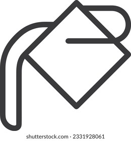 Bucket icon symbol vector image. Illustration of the bucket cleaning equipment washing outline design image. EPS 10