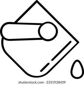 Bucket icon symbol vector image. Illustration of the bucket cleaning equipment washing outline design image. EPS 10