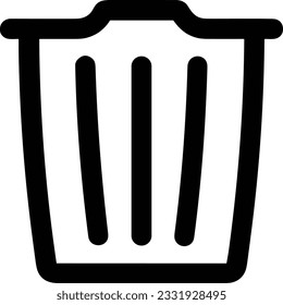 Bucket icon symbol vector image. Illustration of the bucket cleaning equipment washing outline design image. EPS 10