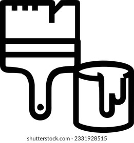 Imagen vectorial del símbolo de icono del cubo. Ilustración de la imagen de diseño del contorno de lavado del equipo de limpieza de cubos. EPS 10