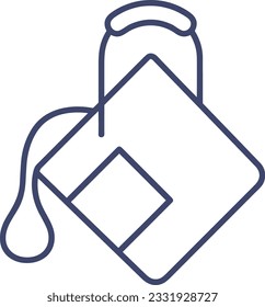 Bucket icon symbol vector image. Illustration of the bucket cleaning equipment washing outline design image. EPS 10