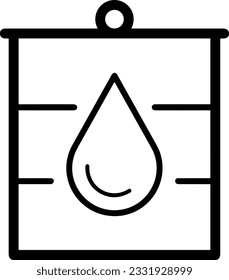 Bucket icon symbol vector image. Illustration of the bucket cleaning equipment washing outline design image. EPS 10