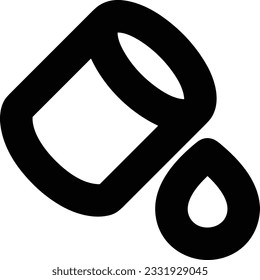 Bucket icon symbol vector image. Illustration of the bucket cleaning equipment washing outline design image. EPS 10