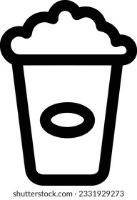 Bucket icon symbol vector image. Illustration of the bucket cleaning equipment washing outline design image. EPS 10
