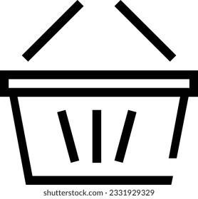 Imagen vectorial del símbolo de icono del cubo. Ilustración de la imagen de diseño del contorno de lavado del equipo de limpieza de cubos. EPS 10