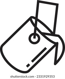 Bucket icon symbol vector image. Illustration of the bucket cleaning equipment washing outline design image. EPS 10