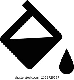 Imagen vectorial del símbolo de icono del cubo. Ilustración de la imagen de diseño del contorno de lavado del equipo de limpieza de cubos. EPS 10