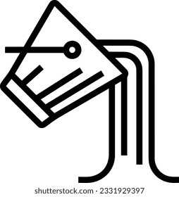 Bucket icon symbol vector image. Illustration of the bucket cleaning equipment washing outline design image. EPS 10