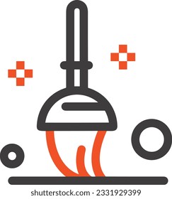 Imagen vectorial del símbolo de icono del cubo. Ilustración de la imagen de diseño del contorno de lavado del equipo de limpieza de cubos. EPS 10