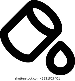 Bucket icon symbol vector image. Illustration of the bucket cleaning equipment washing outline design image. EPS 10
