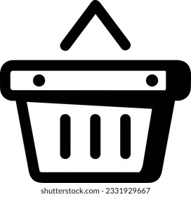 Bucket icon symbol vector image. Illustration of the bucket cleaning equipment washing outline design image. EPS 10