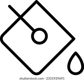 Bucket icon symbol vector image. Illustration of the bucket cleaning equipment washing outline design image. EPS 10