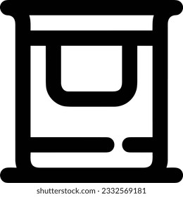 Bucket icon symbol vector image. Illustration of the bucket cleaning equipment washing outline design image. EPS 10