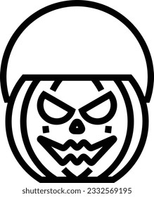 Bucket icon symbol vector image. Illustration of the bucket cleaning equipment washing outline design image. EPS 10