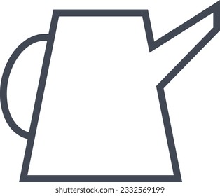 Bucket icon symbol vector image. Illustration of the bucket cleaning equipment washing outline design image. EPS 10