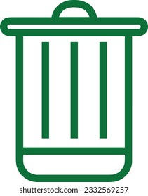 Imagen vectorial del símbolo de icono del cubo. Ilustración de la imagen de diseño del contorno de lavado del equipo de limpieza de cubos. EPS 10